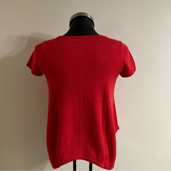 Ralph Lauren Knit Handkerchief Hem Top - Picture 3 of 5